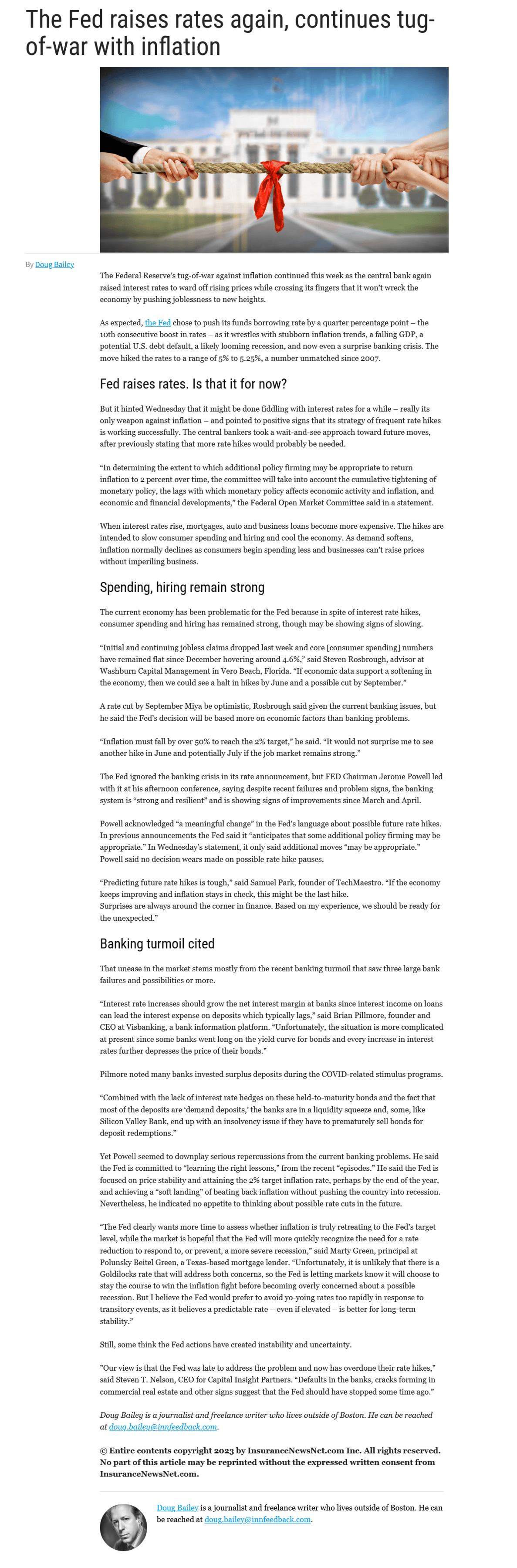 The Fed raises rates again, continues tug-of-war with inflation